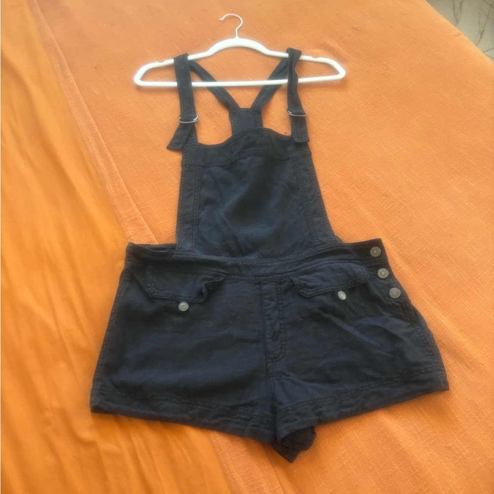 Black linen  Overalls